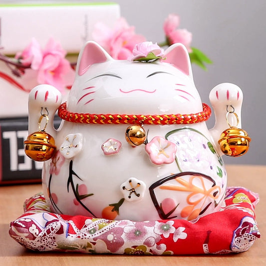 Maneki Neko Ceramic Money Box - squishbeans