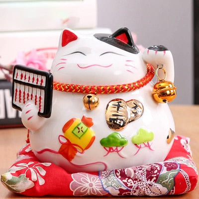 Maneki Neko Ceramic Money Box - squishbeans
