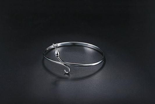 ZHOUYANG 925 Sterling Silver Adjustable Bangle - squishbeans
