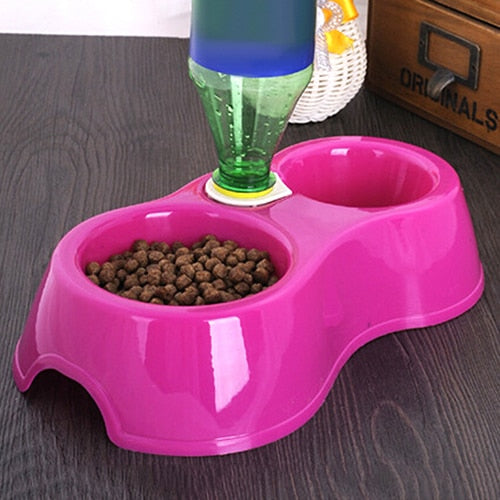 Dual Port Water Dispenser and Food Bowl - squishbeans