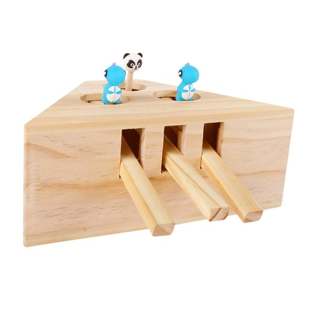 Wooden Interactive Cat Toy - squishbeans