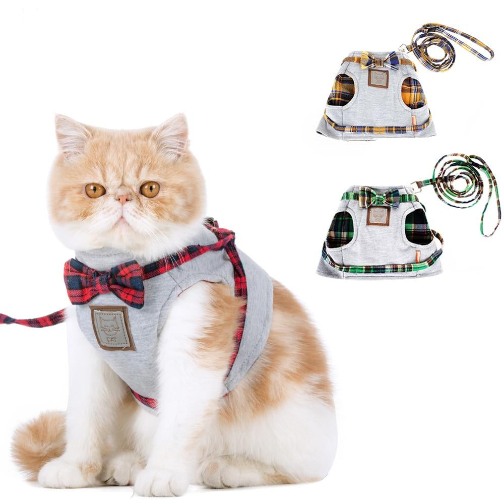 Bow Tie Harness and Leash Set - squishbeans