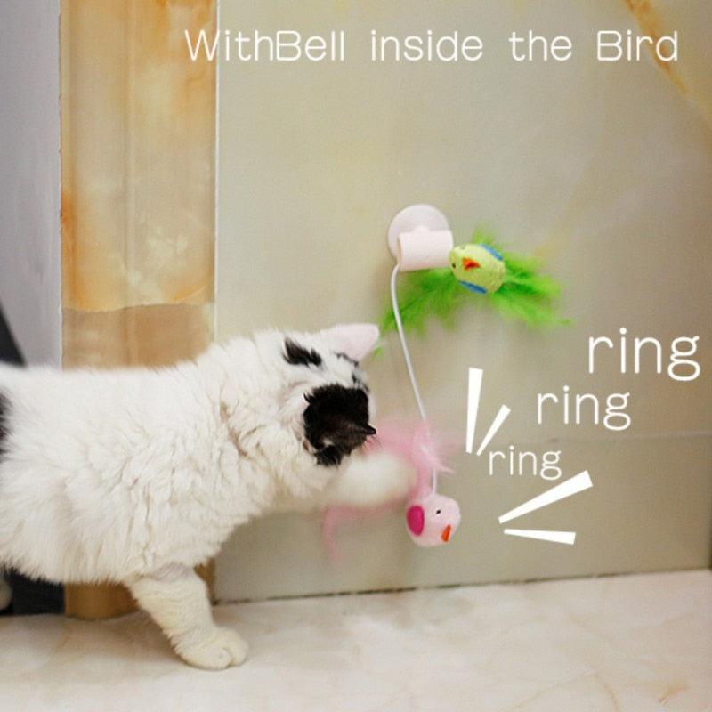 Interactive Window Suction Bird Toy - squishbeans