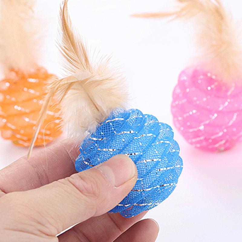 Feather Ball Toy - squishbeans