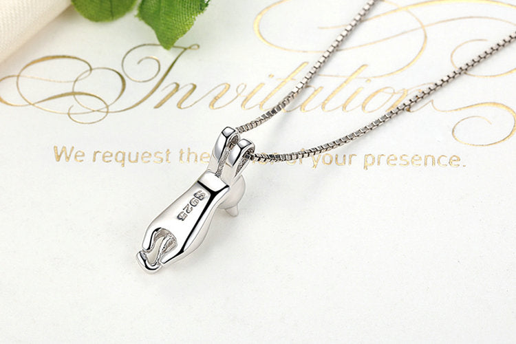 925 Sterling Silver Long Tail Necklace - squishbeans