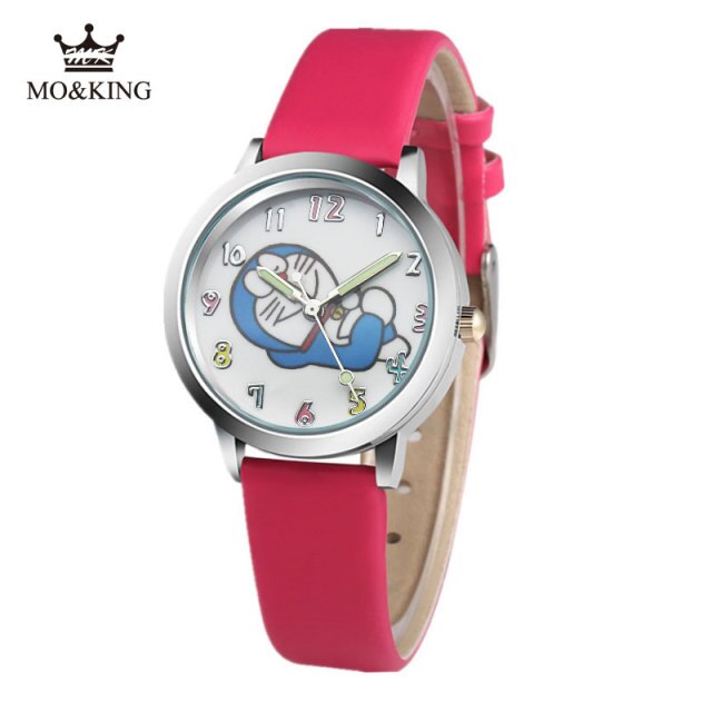 Doraemon Children Pink Cat Watches