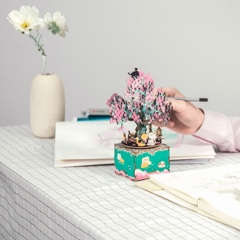 DIY Cat Tree Music Box - squishbeans